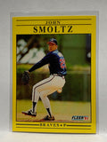 # 704 John Smoltz  Atlanta Braves 1991 Fleer Baseball card