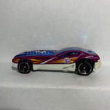 Red 50th Bye Focal II Track Stars Hot Wheels Diecast Car