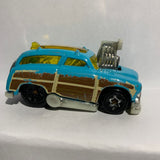 Blue Surf 'N Turf Tooned DTX16 Hot Wheels Diecast Car