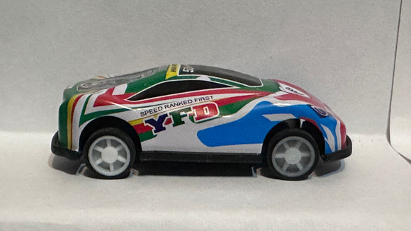 White Speed Ranked First YFD Unbranded Diecast Car