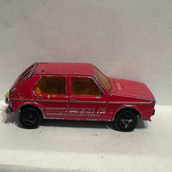 Red Volkswagen VW Golf #210 1/60 Majorette Diecast Car