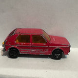 Red Volkswagen VW Golf #210 1/60 Majorette Diecast Car