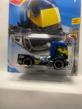 Blue Rig Heat HW Metro FYC65 D7C3 2017 Long Card Hot Wheels Diecast Car