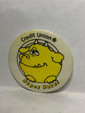 Super Saver Mascot Credit Union  Button Pinback