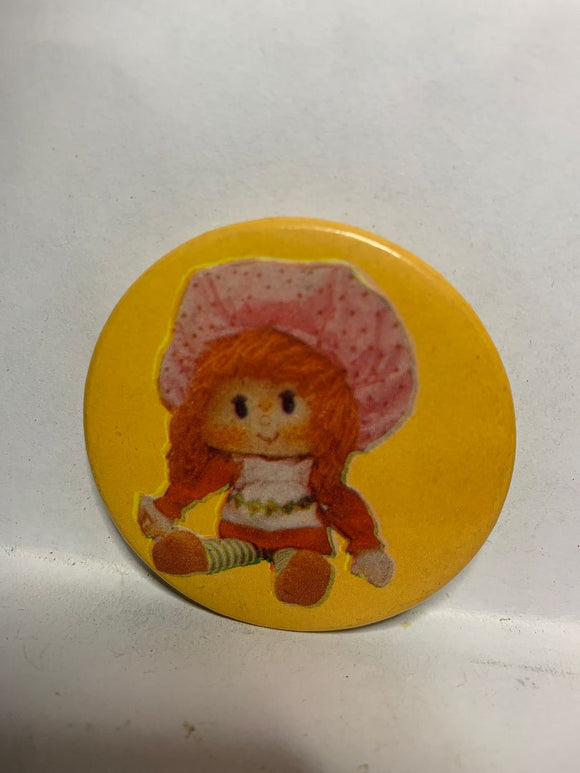 Strawberry Shortcake Doll  Button Pinback
