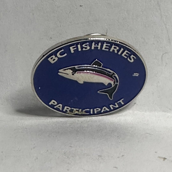 BC Fisheries Participant Salmon  Lapel Pin