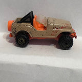 Brown Jeep Hot Wheels Diecast Car