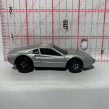 Silver Ferrari 308 Hot Wheels Diecast Car