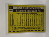# 60T Charlie Leibrandt  Atlanta Braves 1990 Topps Baseball Cards