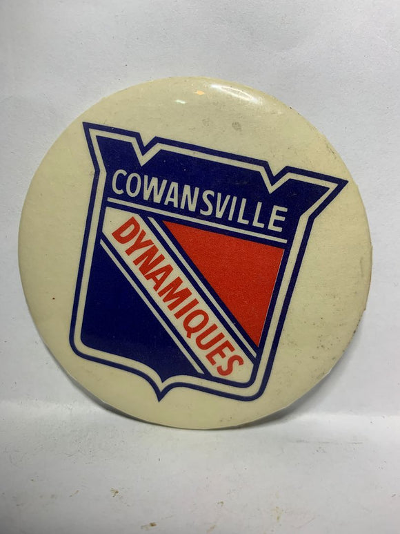 Cowansville Dynamques Hockey Logo  Button Pinback