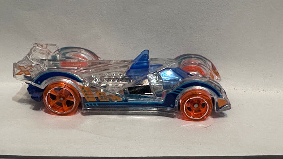 Clear Hi-Tech Missile ©2013 Hot Wheels Diecast Car