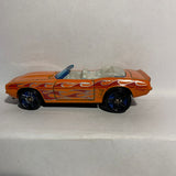 Orange '69 Camaro Convertible HW Flames Hot Wheels Diecast Car