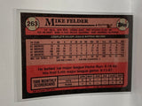 # 263 Mike Felder  Milwaukee Brewers 1989 Topps Baseball Cards