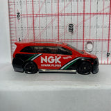 Red NGK Spark Plugs Honda Odyssey DHP26 HW Speed Graphics Hot Wheels Diecast Car