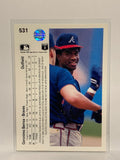 # 531 Geronimo Berroa  Atlanta Braves 1990 UD Baseball Cards