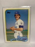 # 256 Luis Aqunio  Kansas City Royals 1989 Topps Baseball Cards