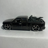 Black Chevy Silverado Truck Hot Wheels Diecast Car