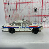 White Police Chevrolet Caprice Car 8030 Suntoys Diecast Car