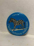 F.O.A.E.I. Zebra J'aide l'enfance inadaptee  Button Pinback