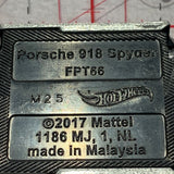 Silver Porsche 918 Spyder FPT66 Hot Wheels Diecast Car