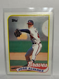 # 253 Jose Alvarez  Atlanta Braves 1989 Topps Baseball Cards