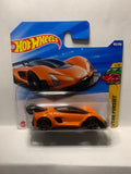 Orange Czinger 21C Peak Pursuit JBB31 N521 2024 Short Card Hot Wheels Diecast Car