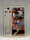 # 672 Reggie Harris  Oakland Athletics 1991 UD Baseball Cards
