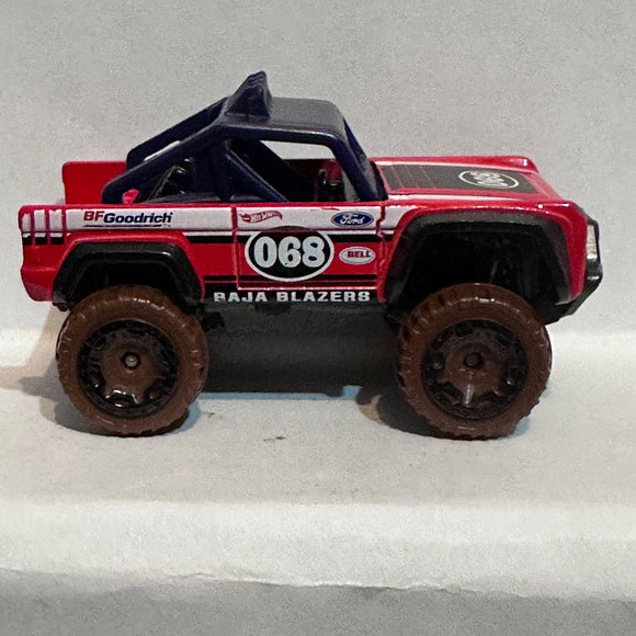 Red Baja Blazers #068 Custom Ford Bronco  Hot Wheels Diecast Car