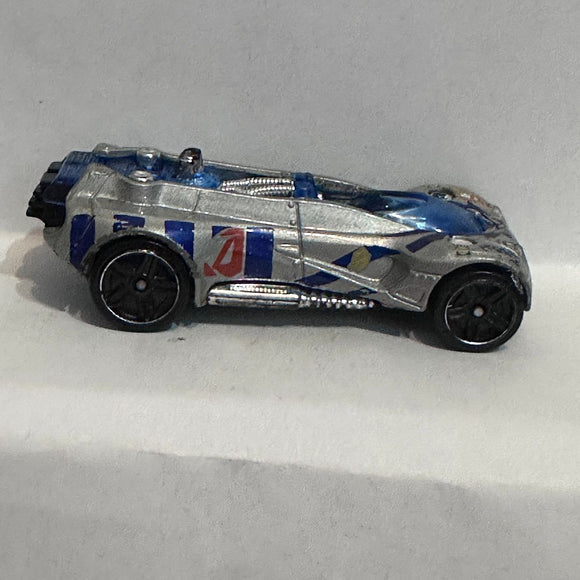 Silver Gearonimo Hot Wheels Diecast Car
