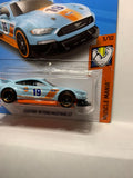 Blue #19 Gulf Custom '18 Ford Mustang Gt Muscle Mania FYB67 D7C3 G1 2018 Long Card Hot Wheels Diecast Car