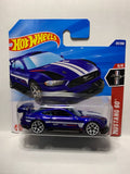 Blue Custom '18 Ford Mustang G1 Mustang 60 HYY94 N521 2024 Short Card Hot Wheels Diecast Car
