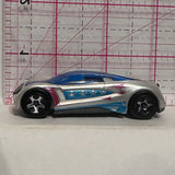 Silver Nitrium Hot Wheels Diecast Car