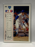 # 493 Steve Wilson  Chicago Cubs 1991 UD Baseball card
