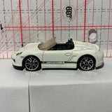 White Porsche Boxster Syder Hot Wheels Diecast Car