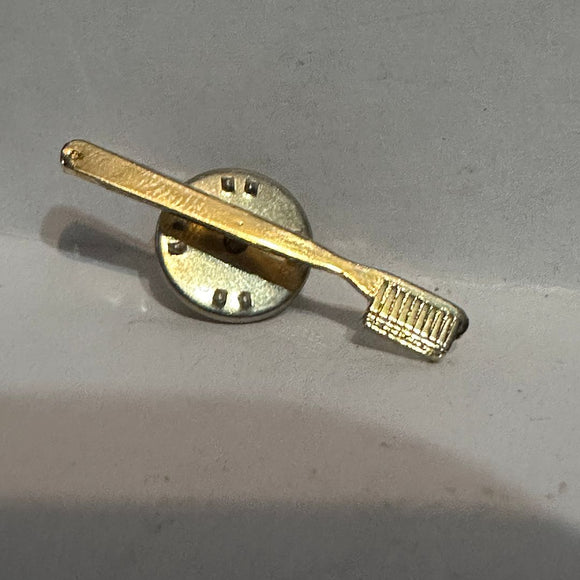 Tooth Brush  Lapel Pin