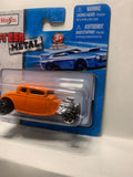 Orange 1934 Ford Hot Rod Fresh Metal 2017 Short Card Maisto Diecast Car