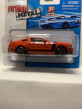 Orange Ford Mustang Boss 302 Fresh Metal 2017 Short Card Maisto Diecast Car