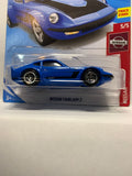 Blue Nissan Fairlady Z Nissan FYF05 D7C3 2017 Long Card Hot Wheels Diecast Car