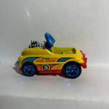 Yellow Pedal Driver Fun Park Hot Wheels Diecast Car