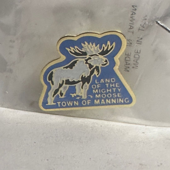 Town of Manning Land of the Mighty Moose  Lapel Pin