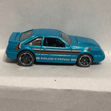 Blue '92 Ford Mustang 2007 Hot Wheels Diecast Car