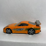 Orange 'Toyota Supra Fast & Furious Hot Wheels Diecast Car