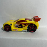 Yellow Power Rage #55 Hot Wheels Diecast Car
