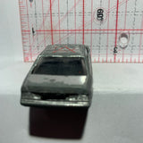 Silver Mercedes-Benz C124-W124 Coupe Race Car Unbranded Diecast Car