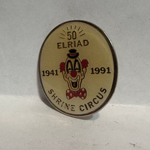 Elriad 50th Shrine Circus 1941 1991  Lapel Pin