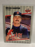 # 114 Brian Harper  Minnesota Twins 1989 Fleer Baseball card