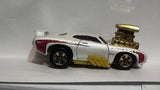White 1969 Pontiac GTO Judge ©2002 Hot Wheels Diecast Car