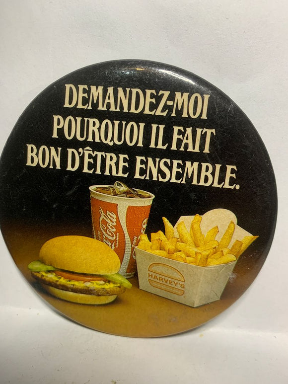 Harveys demandez-moi pourquoi il fait Bon d'etre ensemble  Button Pinback
