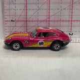 Red Classic #10 Jaguar Type E V12 #1010 Majorette Diecast Car