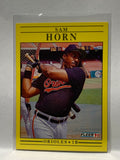 # 477 Sam Horn  Baltimore Orioles 1991 Fleer Baseball card